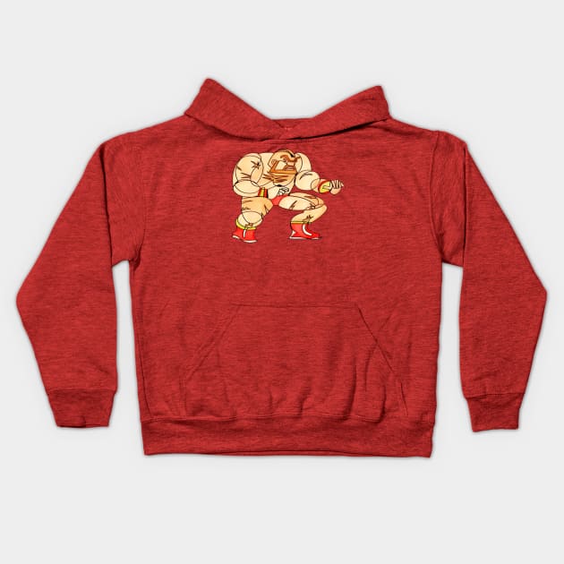 Zangief by Pollux Kids Hoodie by WorldofPollux